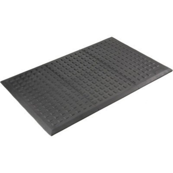 Tennesee Mat Co Wearwell Rejuvenator Squared Interlocking Tile 5/8in Thick 3' x 5' Black 502.58X3X5BK